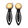 Alloy & Iron Bookmark Cabochon Settings PALLOY-N184-02G-4