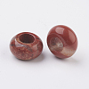 Natural Red Jasper European Beads LS-X-G-G740-14x8mm-04-2
