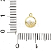 Brass Micro Pave Cubic Zirconia Charms ZIRC-F143-02G-3