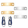 Unicraftale 4Pcs 2 Colors 304 Stainless Steel Shoelace Charms STAS-UN0050-21-1