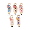 Alloy Enamel Charms FIND-G101-05G-2