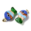 Handmade Lampwork Pendants LAMP-A007-01G-05-01-2