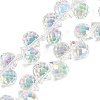 Electroplate Glass Beads Strands X-EGLA-D030-17X-2