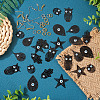 DIY Evil Eye Earring Making Kit DIY-TA0005-07-15