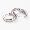 Brass Huggie Hoop Earrings EJEW-C502-12P-2