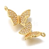 Brass Micro Pave Cubic Zirconia Pendants KK-K389-033G-2