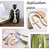 Gorgecraft 10Pcs Natural Jute Style Tassel AJEW-GF0005-11B-7