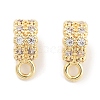 Brass with Cubic Zirconia Pendants KK-P271-07G-1