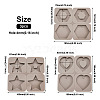 Boutigem 3Pcs 3 Style Silicone Molds DIY-BG0001-19-9