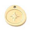 304 Stainless Steel Charms SA-CBA2714-02D-G-1