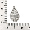 Non-Tarnish 304 Stainless Steel Pendants STAS-Z076-03P-3