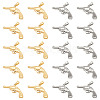 DICOSMETIC 8Pcs 2 Colors 304 Stainless Steel Pendants STAS-DC0010-07-1