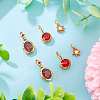 4Pcs 2 Styles Brass Micro Pave Cubic Zirconia & 2Pcs Stainless Steel Rhinestone Pendants ZIRC-TA0001-29-5