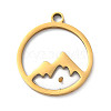 201 Stainless Steel Pendants STAS-D041-17G-1