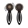 Alloy & Iron Bookmark Cabochon Settings PALLOY-N184-07AB-4