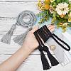 Gorgecraft 2Pcs 2 Style Polyester Tassel Big Pendant Decorations FIND-GF0004-12-4