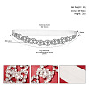 Rhinestone Bride Flower Lace Leg Belts WG66B83-07-1