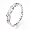 925 Sterling Silver Adjustable Ring Settings STER-T007-06P-1