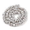 Electroplated Shell Pearl Beads Strands BSHE-C006-06C-2