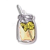 Transparent Printed Acrylic Pendants LS-TACR-G042-01D-2