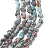 Natural Larimar Beads Strands G-D0002-B38-5