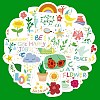 50Pcs Garden PVC Adhesive Waterproof Stickers PW-WGC0B30-01-1