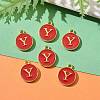 Golden Plated Alloy Enamel Charms LS-ENAM-S118-03Y-5