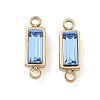 Birthstone 304 Stainless Steel Rhinestone Connector Charms STAS-L022-576G-09-1