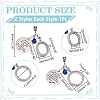 Alloy Locket Pendant HJEW-WR00002-3