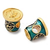 Alloy Enamel European Beads ENAM-M008-09G-02-2