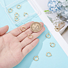 12Pcs Brass Fold Over Clasps KK-UN0005-14-3