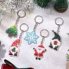 Christmas Theme Acrylic Charm Keychains KEYC-JKC00984-2