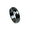 Dyed & Heated Black Agate Finger Rings IK0879-14-1