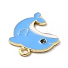 Sea Animal Alloy Enamel Pendants ENAM-D041-07A-3