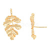 Brass Stud Earring Findings KK-N231-412-3