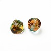 Two Tone Transparent Spray Painted Glass Beads GLAA-Q092-06-C04-3