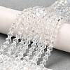 Transparent Electroplate Glass Beads Strands EGLA-A039-T2mm-B13-4