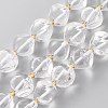 Natural Quartz Crystal Beads Strands G-A030-B36-12mm-B-1