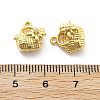 Brass Micro Pave Cubic Zirconia Pendants KK-U049-04G-01-3