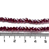 Electroplate Transparent Glass Beads Strands LS-EGLA-A035-T3mm-A02-4