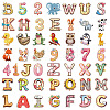 50Pcs Cartoon Animal PVC Adhesive Waterproof Stickers PW-WG8C692-01-3