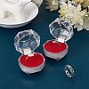 CHGCRAFT 40Pcs Octagon Transparent Plastic Ring Boxes CON-CA0001-020-5