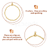 SUPERFINDINGS 18Pcs 3 Colors Ring Brass Big Pendants KK-FH0005-15-4