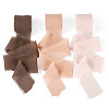 3 Rolls Polyester Raw Edges Ribbons SRIB-TAC0002-26E-1