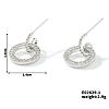 Geometric Brass Clear Cubic Zirconia Earring Sets FY3551-2-1