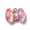 Transparent Resin Pendants RESI-D055-089P-2