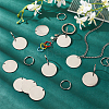 Olycraft 120Pcs 304 Stainless Steel Stamping Blank Tag Pendants STAS-OC0001-23-5