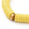 Handmade Polymer Clay Heishi Bead Stretch Bracelets BJEW-JB05095-01-3