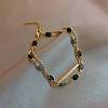 Oval Alloy Enamel Link Multi-strand Bracelets FS-WGF0A33-01-2
