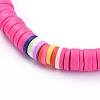 Handmade Polymer Clay Heishi Beaded Choker Necklaces NJEW-JN02722-01-2